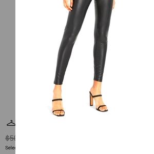 I.N.C NWT faux leather straight leg party pants